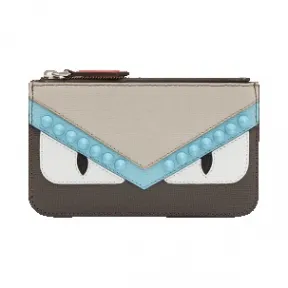 芬迪/Fendi 女士灰色钥匙包小牛皮小型皮具 8AP151 9HF F064Y