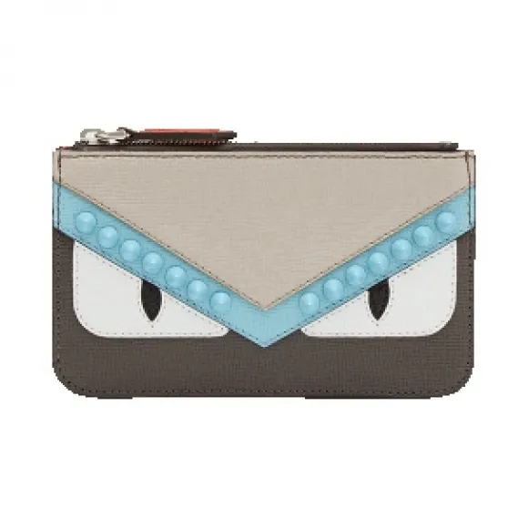 芬迪/Fendi 女士灰色钥匙包小牛皮小型皮具 8AP151 9HF F064Y