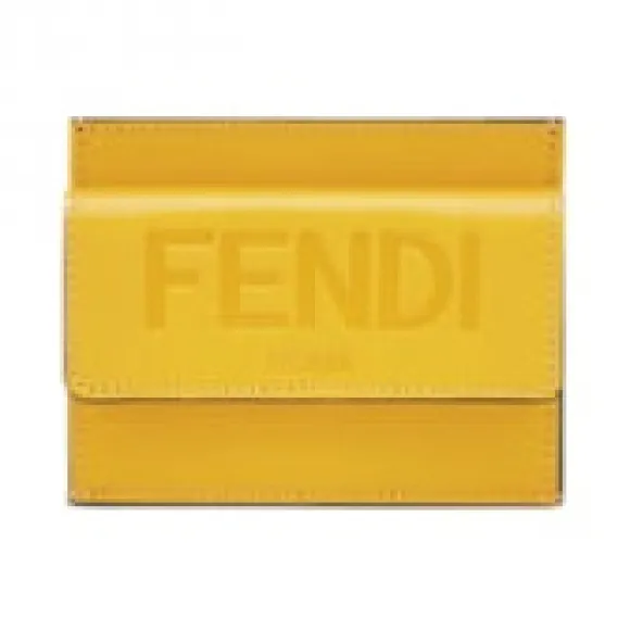 芬迪/Fendi 卡夹 皮革 黄色 8M0423AAYZF192E 8056867712985