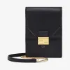 芬迪/Fendi 黑色皮革迷你手袋 8M0436A5DYF0KUR