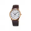 康斯登/Frederique Constant 超薄男装小秒针腕表 37MM 不锈钢镀玫瑰金色 石英机芯 男表 FC-235M4S4