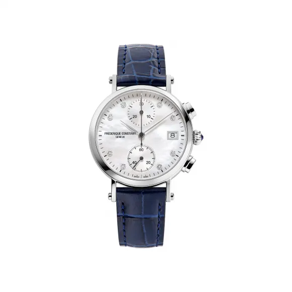 康斯登/Frederique Constant 百年典雅女装石英计时腕表 34MM 不锈钢 石英机芯 女表 FC-291MPWD2R6