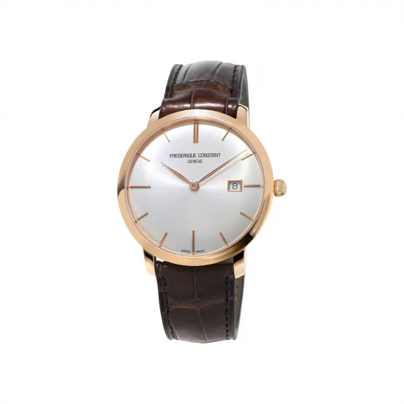 康斯登/Frederique Constant 超薄自动上链腕表 40MM 不锈钢镀玫瑰金色 自动机械机芯 FC-306V4S4