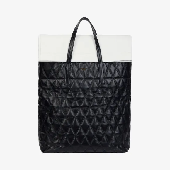 纪梵希/Givenchy 女士 菱形绗缝皮革Jaw购物包 BB505YB0BV-001