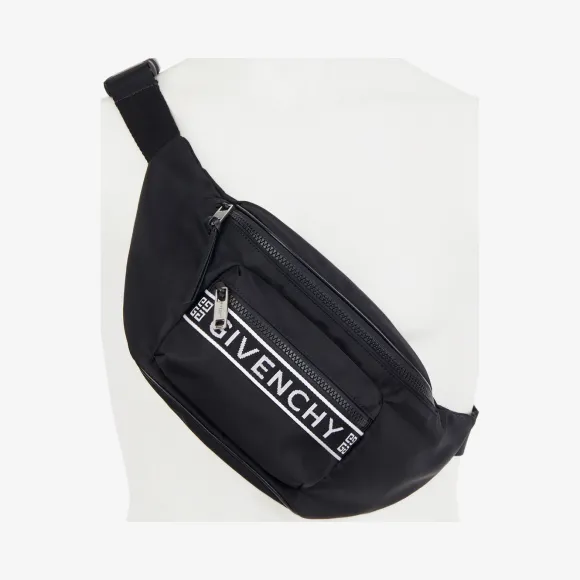 纪梵希/Givenchy 男士 4G LOGO 大号尼龙腰包 BK504SK0B5-004