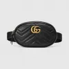 古驰/Gucci GG Marmont系列绗缝皮革腰包 476434-DSVRT-1000