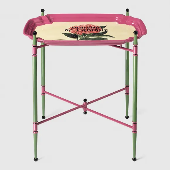 古驰/Gucci “Maison De L'Amour”印花金属折叠餐桌 528236 ZAM09 3242