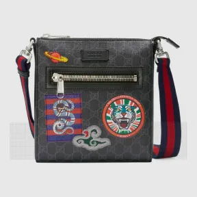 古驰/Gucci Night Courrier系列高级人造帆布邮差包 547751 9F23N 8850