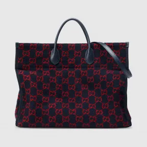 古驰/Gucci 男士 GG羊毛购物袋 598169_G38ET_8497