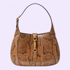 古驰/Gucci Jackie 1961 小号金属蟒蛇皮包 636709-EAAGT-2756