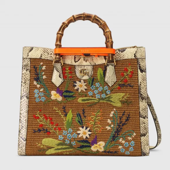 古驰/Gucci 日本独家 Gucci Diana 蟒蛇托特包 655658-2SXHT-9371