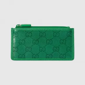 古驰/Gucci 绿色GG水晶帆布GG水晶帆布卡片夹 760333-FACK5-3727