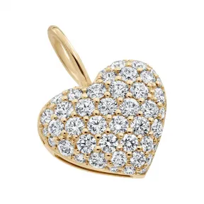 海瑞温斯顿/HarryWinston Charms极细微密钉镶嵌心形黄18K金钻石坠饰 CMDYRDPAPFH