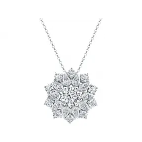 海瑞温斯顿/HarryWinston Lotus Cluster大号钻石坠饰 PEDPDE010LTC