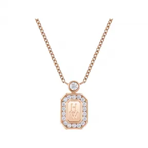 海瑞温斯顿/HarryWinston HW Logo玫瑰18K金钻石坠饰 PEDRRD16HWL