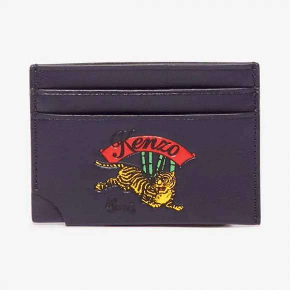 凯卓/Kenzo 海军蓝 卡夹 跳跃老虎皮革卡夹 F865PM700L42.76.TU