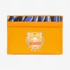 凯卓/Kenzo 菊黄色 卡夹 小老虎皮革卡夹 F955PM310L48.41.TU