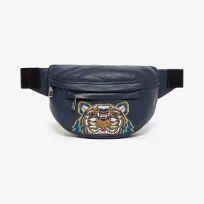 凯卓/Kenzo 海军蓝 腰包 皮革“ Kampus”老虎腰包 F965SF305L49.76.TU