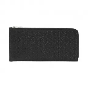 罗意威/Loewe Flat Zip Around黑色 107.55.N41