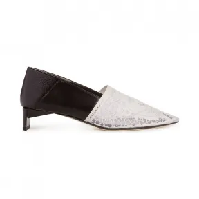 罗意威/Loewe Low Heeled Pump黑色/白色 453.17.030