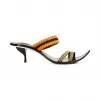 罗意威/Loewe Mule Sandal黑色/橘色 453.17.070