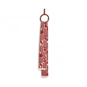 罗意威/Loewe 50X230 Knit Scarf Animals红色 910.10.076