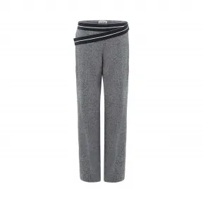 罗意威/Loewe Cross Waistband Trousers Coal D2252020CI