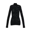 罗意威/Loewe Flower Mesh Top 黑色 D3269960SM