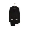 罗意威/Loewe Asymmetric Loewe Cardigan黑色 S3108100SM