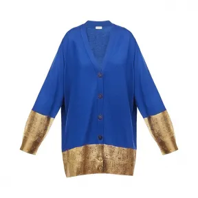 罗意威/Loewe Cardigan Gold靛蓝色 S3179420CO