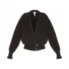 罗意威/Loewe Cropped Pleated Cardigan靛蓝色 S3269060SM
