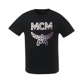 MCM Women's Hologram Print Logo T-Shirt MFT9SMM65BK00L
