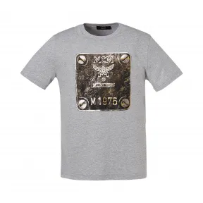 MCM 男士黄铜铭牌T恤 MHT8AMM01EG0XL