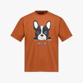 MCM 男士 M Pup 图案印花有机棉 T 恤 MHTCAMM06CO00S