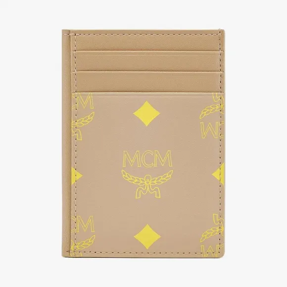 MCM Color Splash Logo皮革竖版卡夹 MXACSSX01I6001