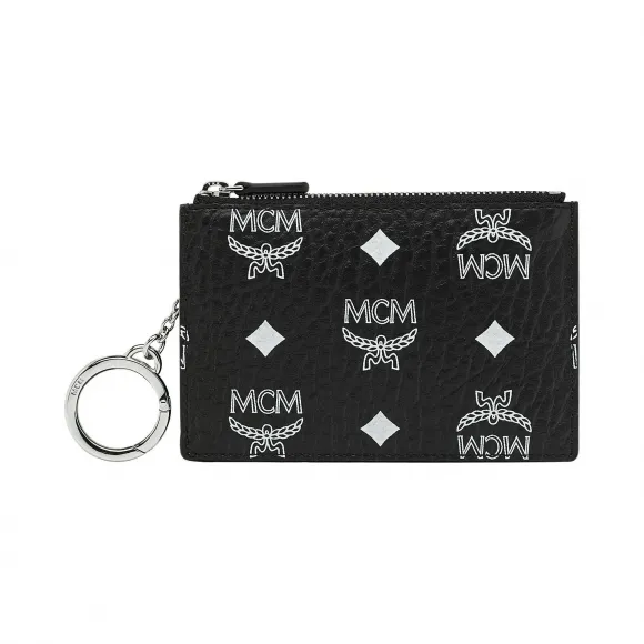 MCM Visetos白色标识钥匙包 MYZ9SWA09BV001