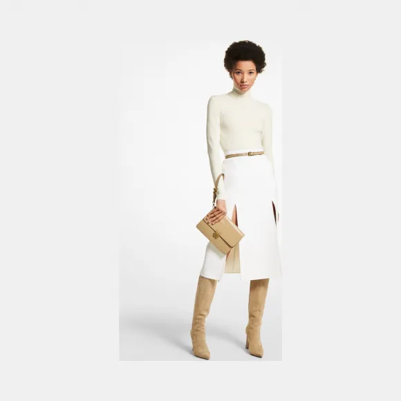 迈克高仕/Michael Kors 双面 Cashgora 开衩裙 100DKT512-0104