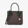 迈克高仕/Michael Kors 女士 Mercer 中号老花皮质风琴款手提包 30F8GM9M6B309