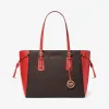 迈克高仕/Michael Kors 女士 Voyager 中号老花托特包 30F8GV6T8B626