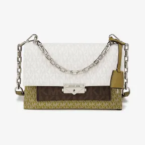 迈克高仕/Michael Kors 女士 Cece 中号老花拼色单肩包 30H0S0EL2V979