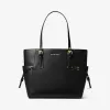 迈克高仕/Michael Kors Voyager 小号斜纹皮革托特包 30H7GV6T9L-0001