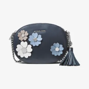 迈克高仕/Michael Kors Ginny 贴花装饰中号皮质邮差包 30S7SFLM6O414