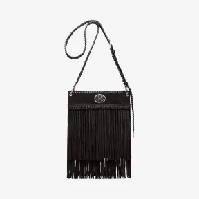 迈克高仕/Michael Kors Monogramme 流苏绒面革邮差包 31T0MNOT9S-0001