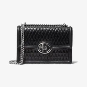 迈克高仕/Michael Kors Monogramme 小号绗缝皮革链条单肩包 31T0NNOL4C-0001