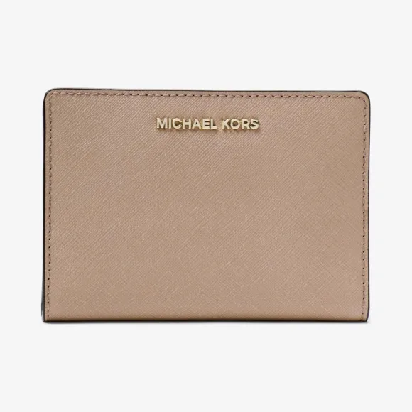 迈克高仕/Michael Kors 女士 Jet Set 短款按扣式皮质卡夹 32T8TF6D6T199