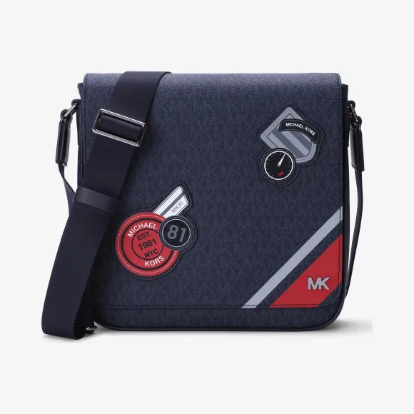 迈克高仕/Michael Kors Jet Set Mens 贴饰邮差包 33S9LMNM6R444