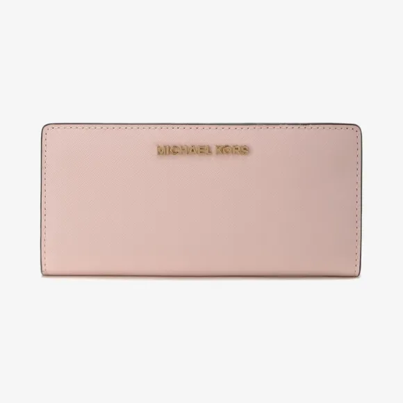 迈克高仕/Michael Kors  樱花粉 Jet Set Travel 大号卡夹