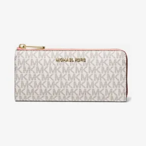迈克高仕/Michael Kors Jet Set Travel 大号徽标四分之一拉链钱包 35F8GTVZ3B-6997