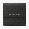 迈克高仕/Michael Kors  灰色混色 Jet Set Travel 小号皮质卡包