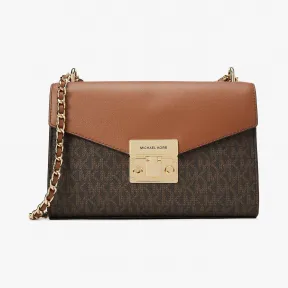 迈克高仕/Michael Kors  Rose 中号老花拼色单肩包 35T0GXOL2B200